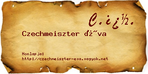 Czechmeiszter Éva névjegykártya